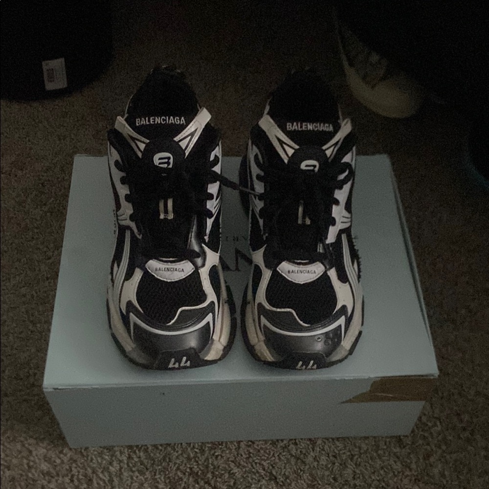 Balenciaga Black and White Sneakers